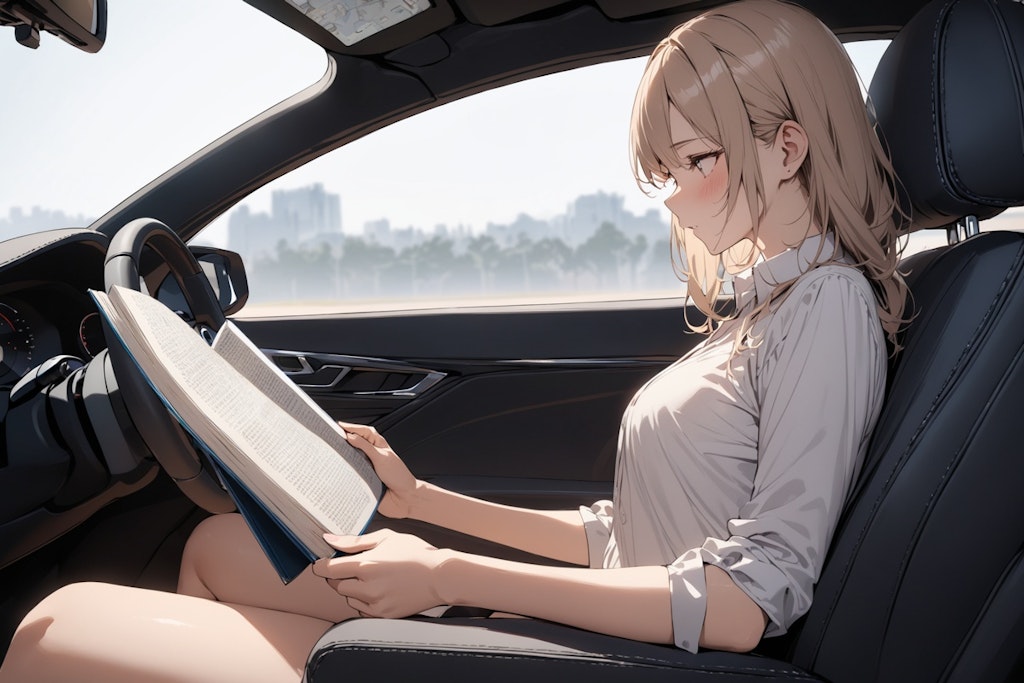 運転中の読書