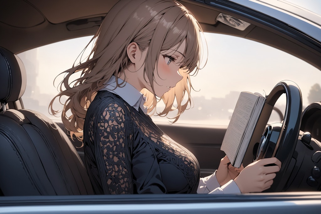 運転中の読書