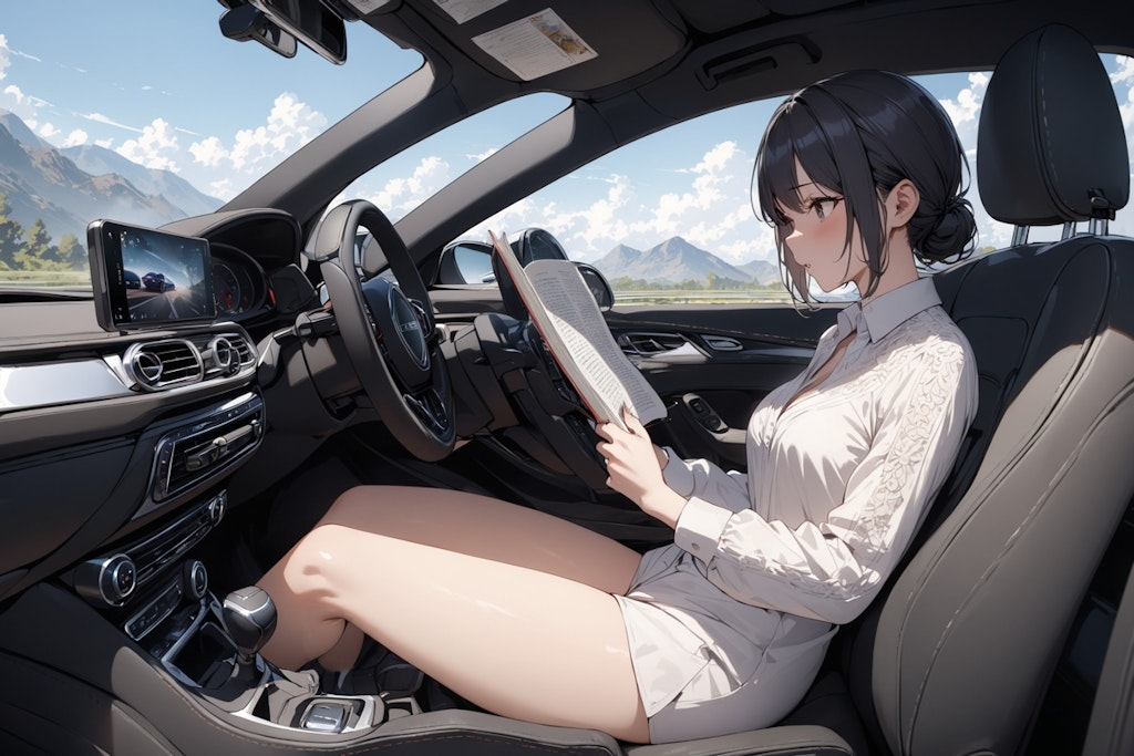 運転中の読書