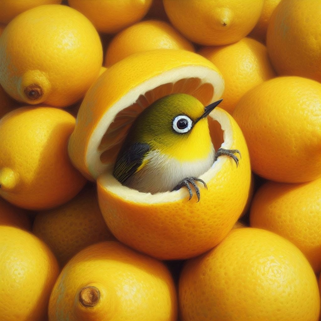 White-eyes in lemons