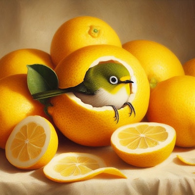 White-eyes in lemons