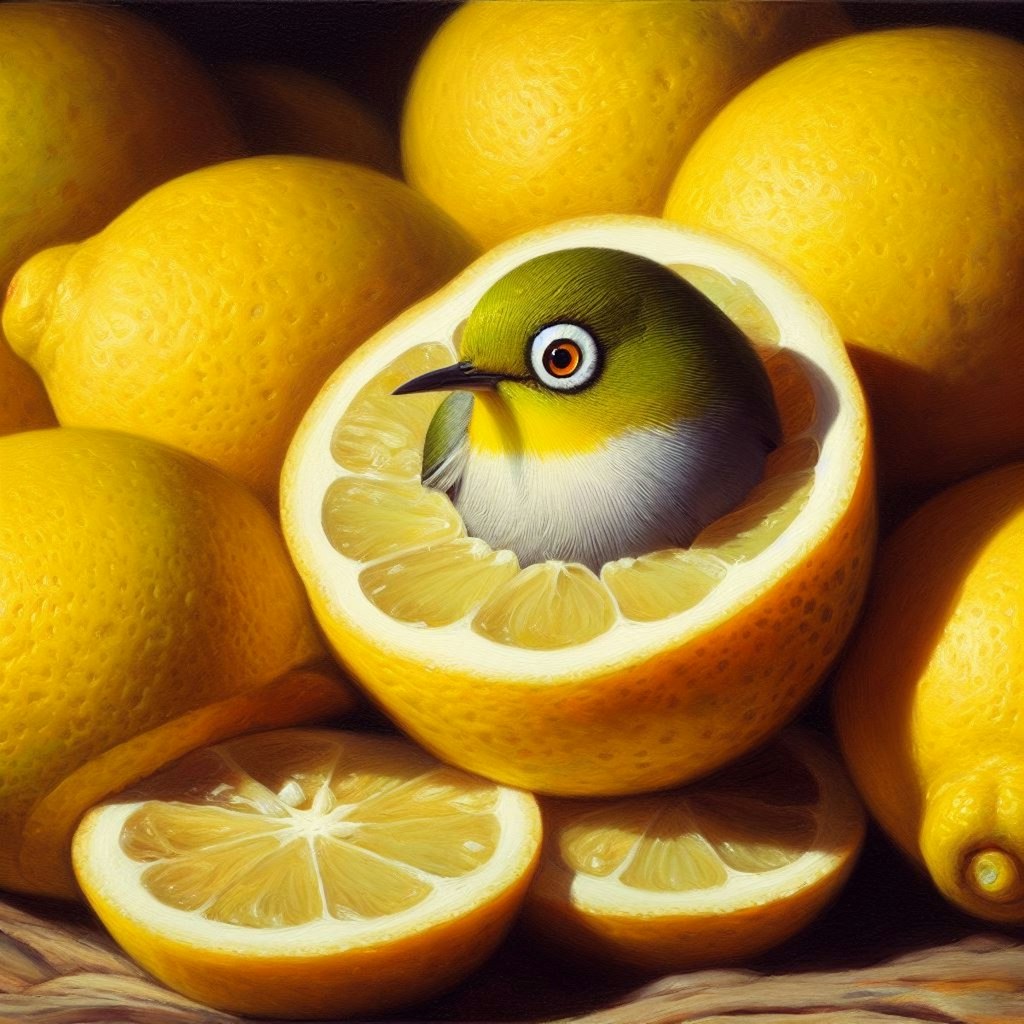 White-eyes in lemons