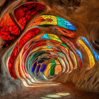 ステンドグラスの洞窟