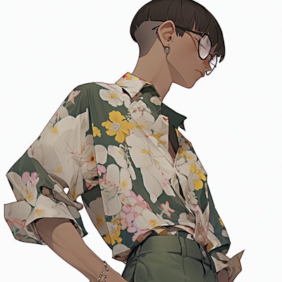 flower print shirt