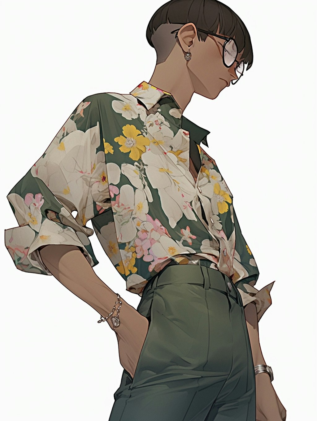 flower print shirt