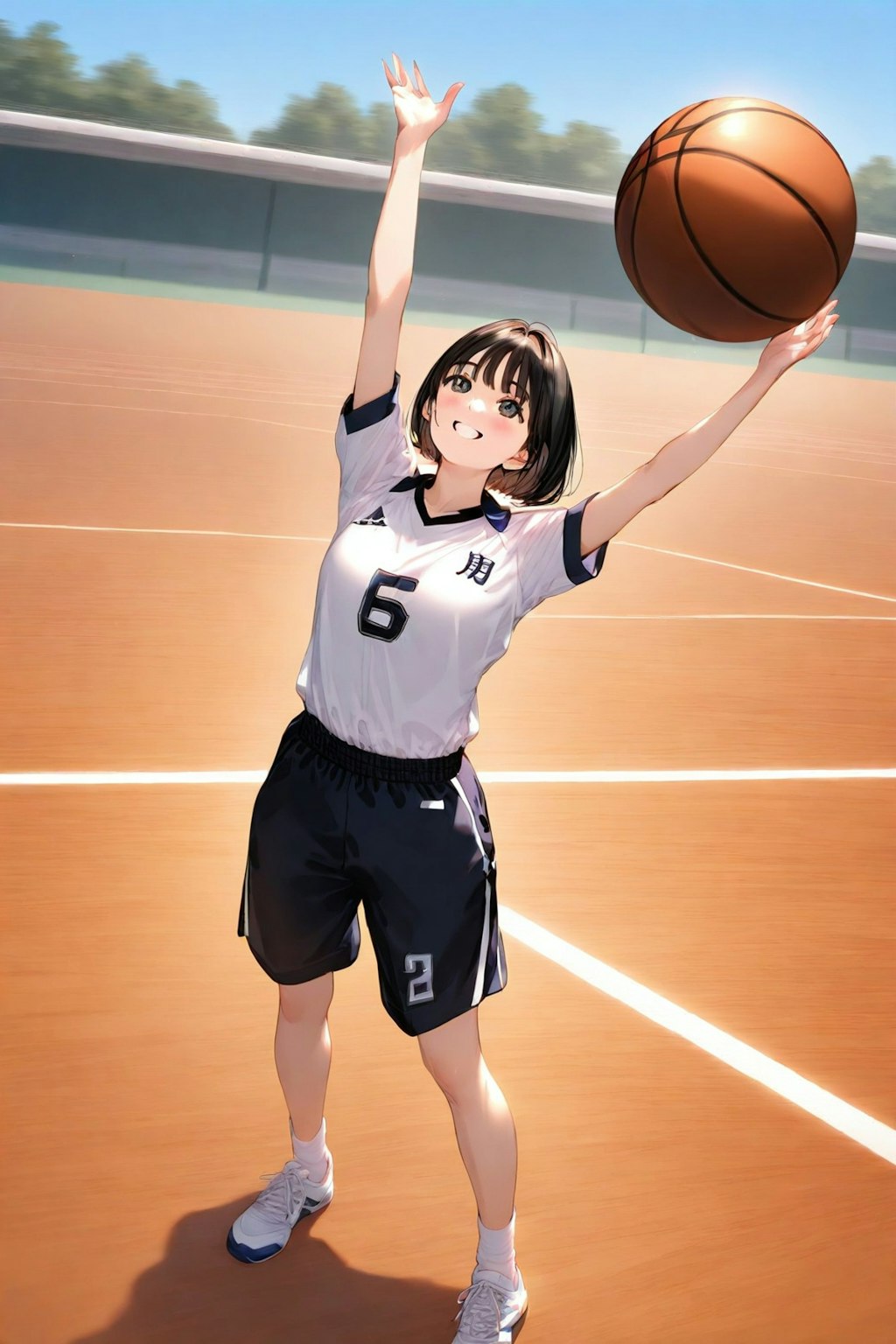 女バスのジャンプシュート（番外40）