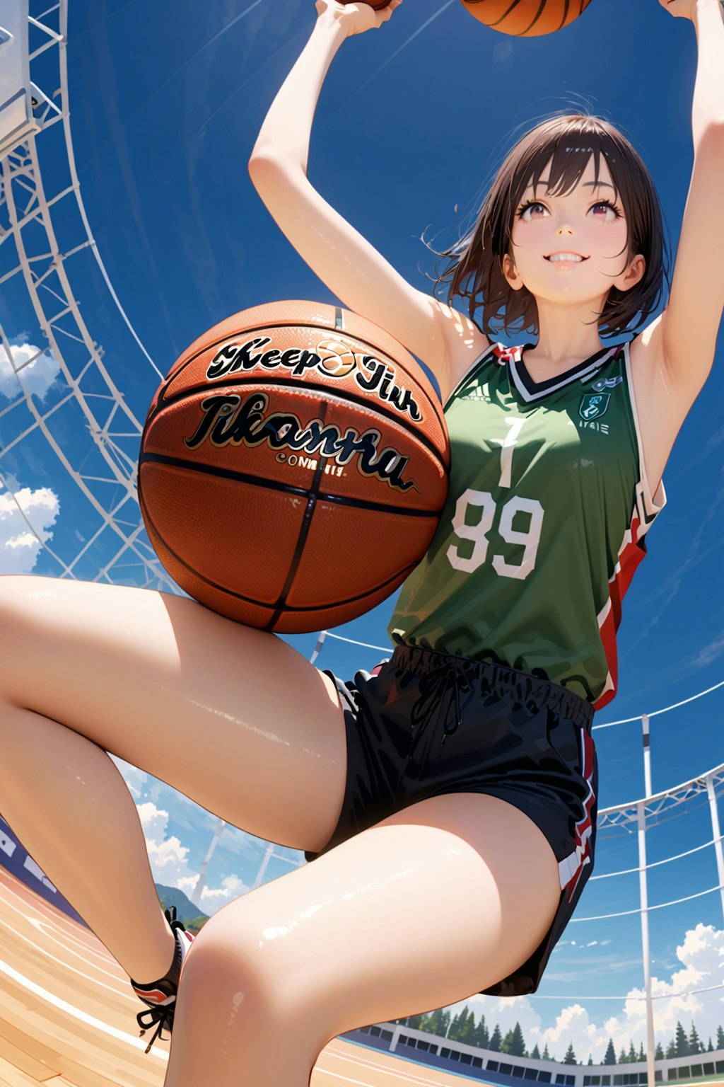 女バスのジャンプシュート（番外40）