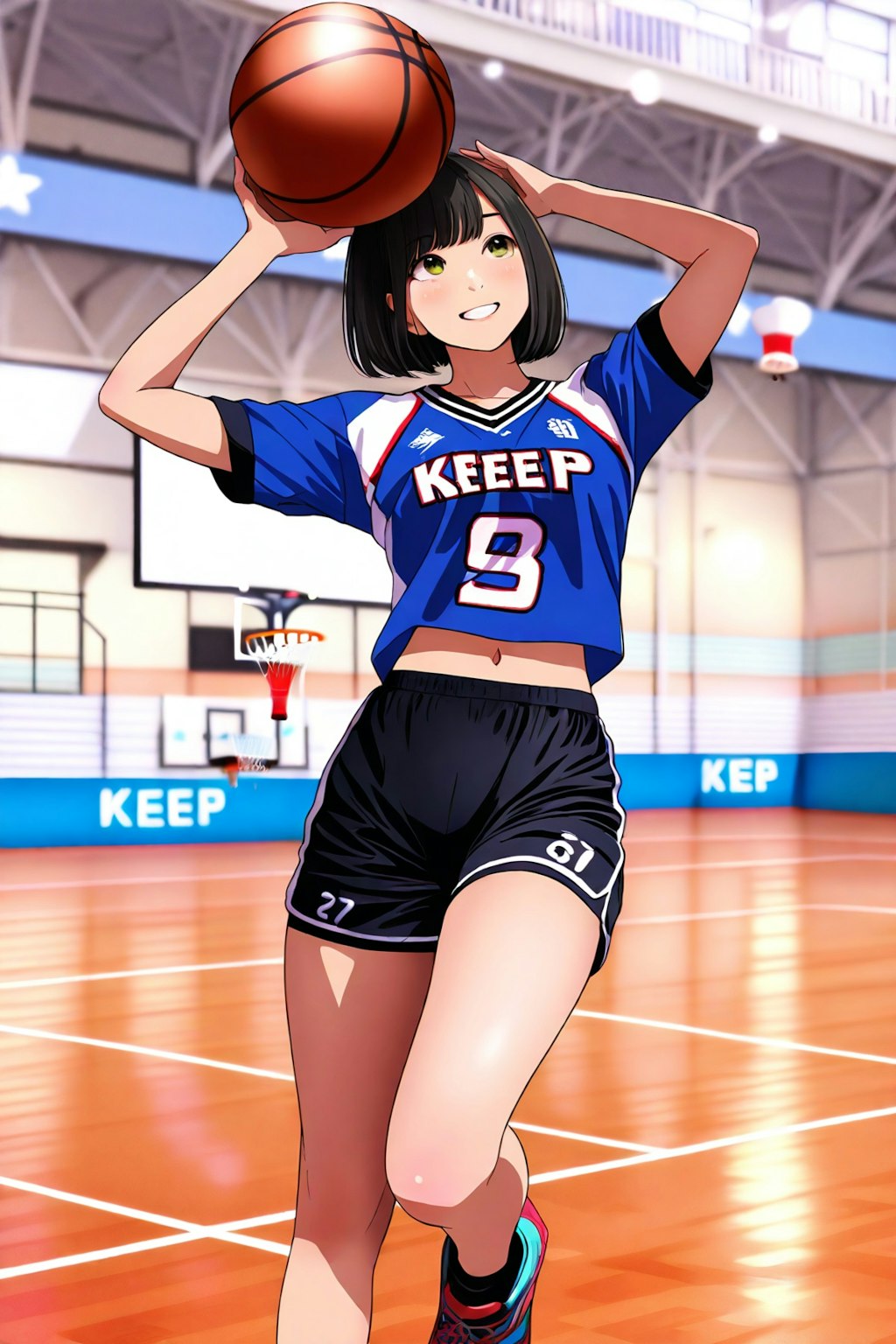 女バスのジャンプシュート（番外40）