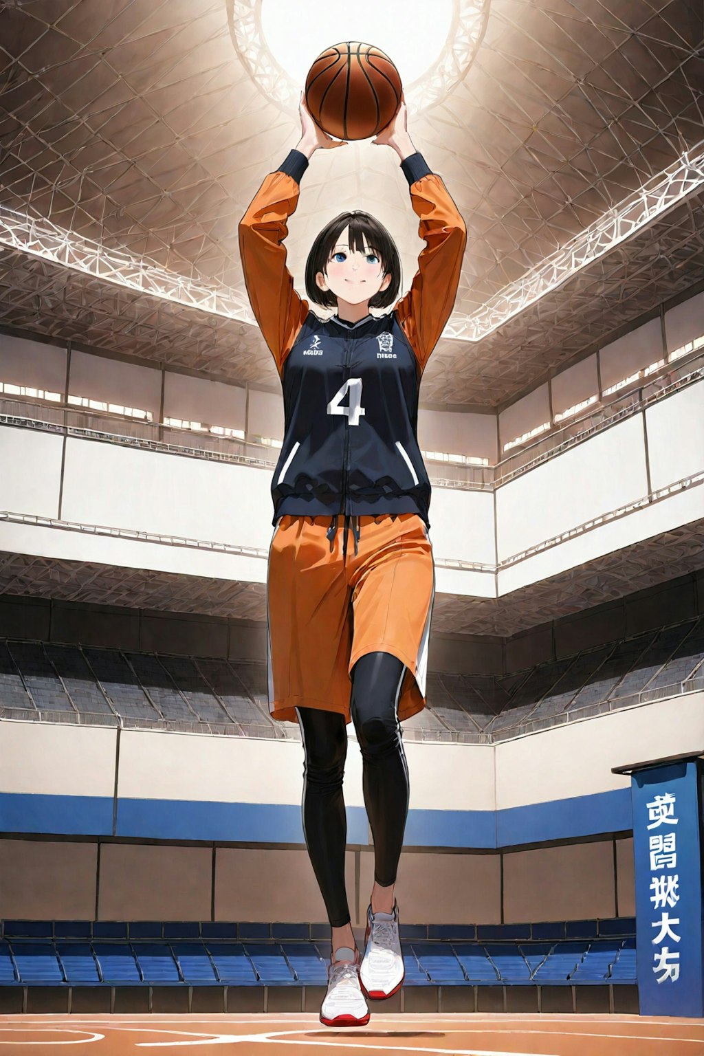 女バスのジャンプシュート（番外40）