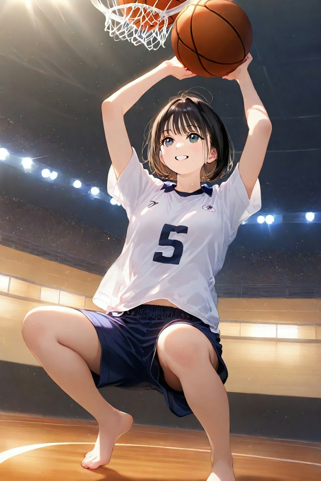 女バスのジャンプシュート（番外40）