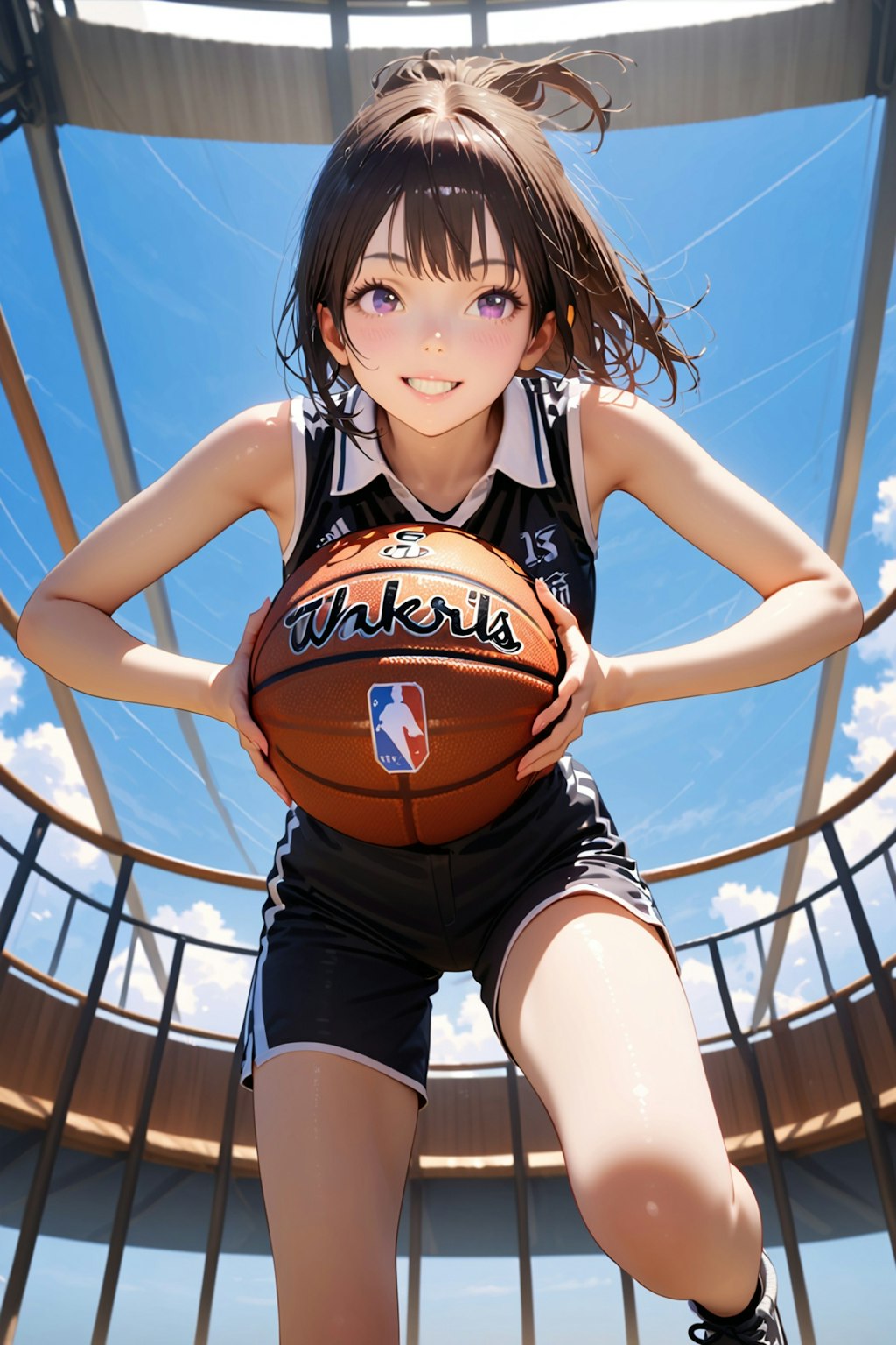 女バスのジャンプシュート（番外40）