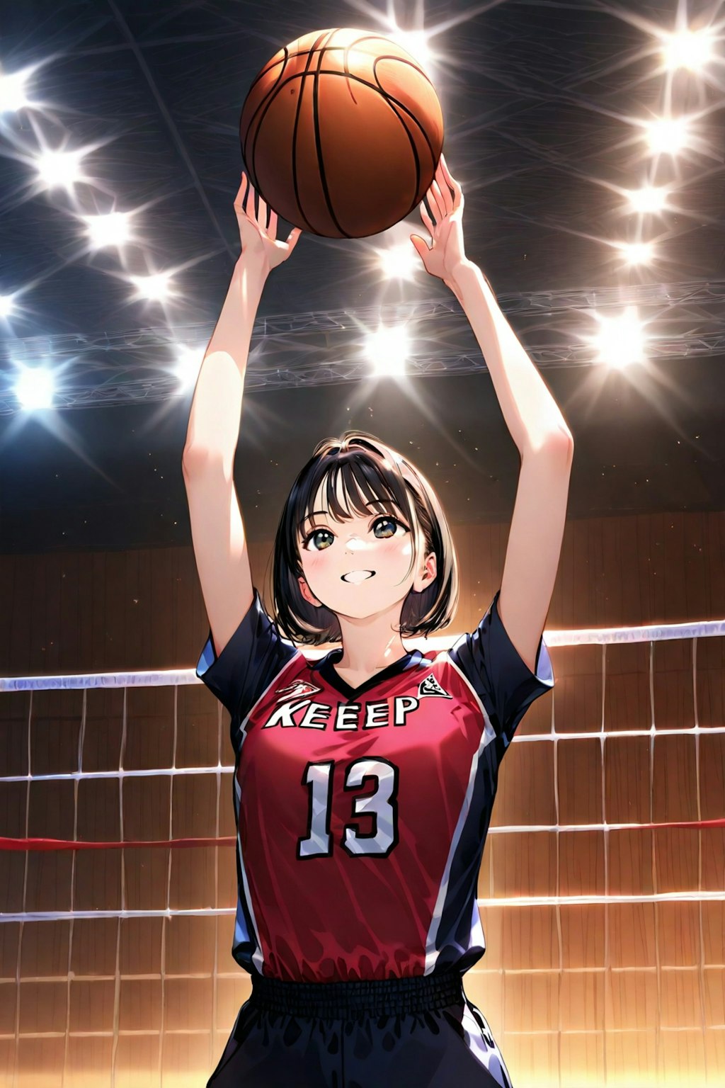 女バスのジャンプシュート（番外40）