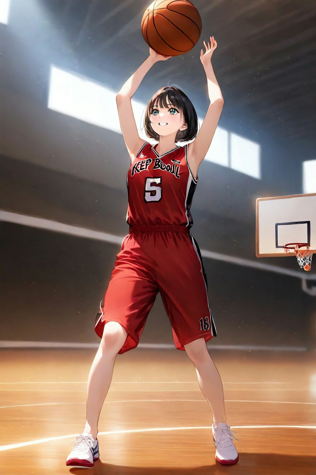 女バスのジャンプシュート（番外40）