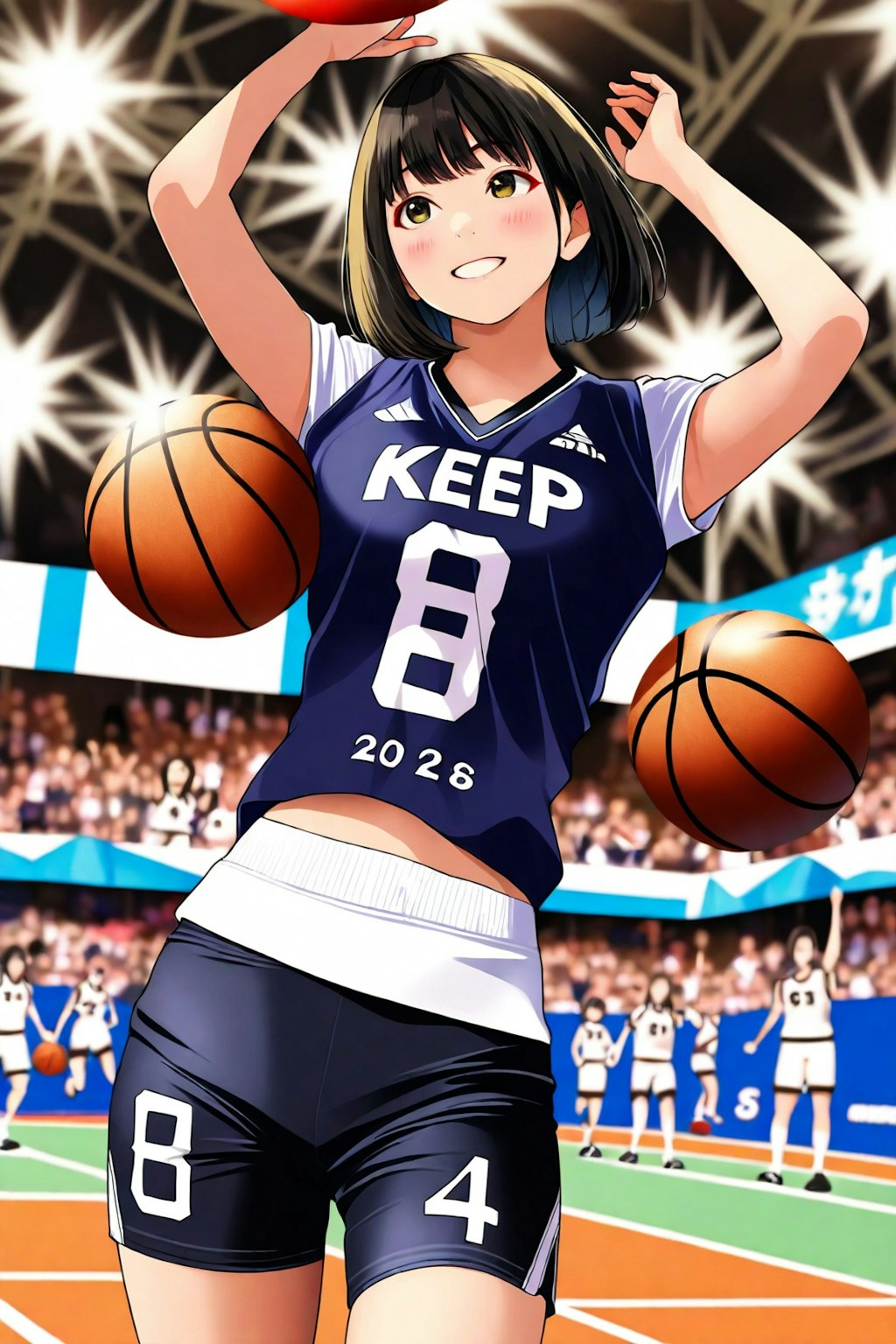 女バスのジャンプシュート（番外40）