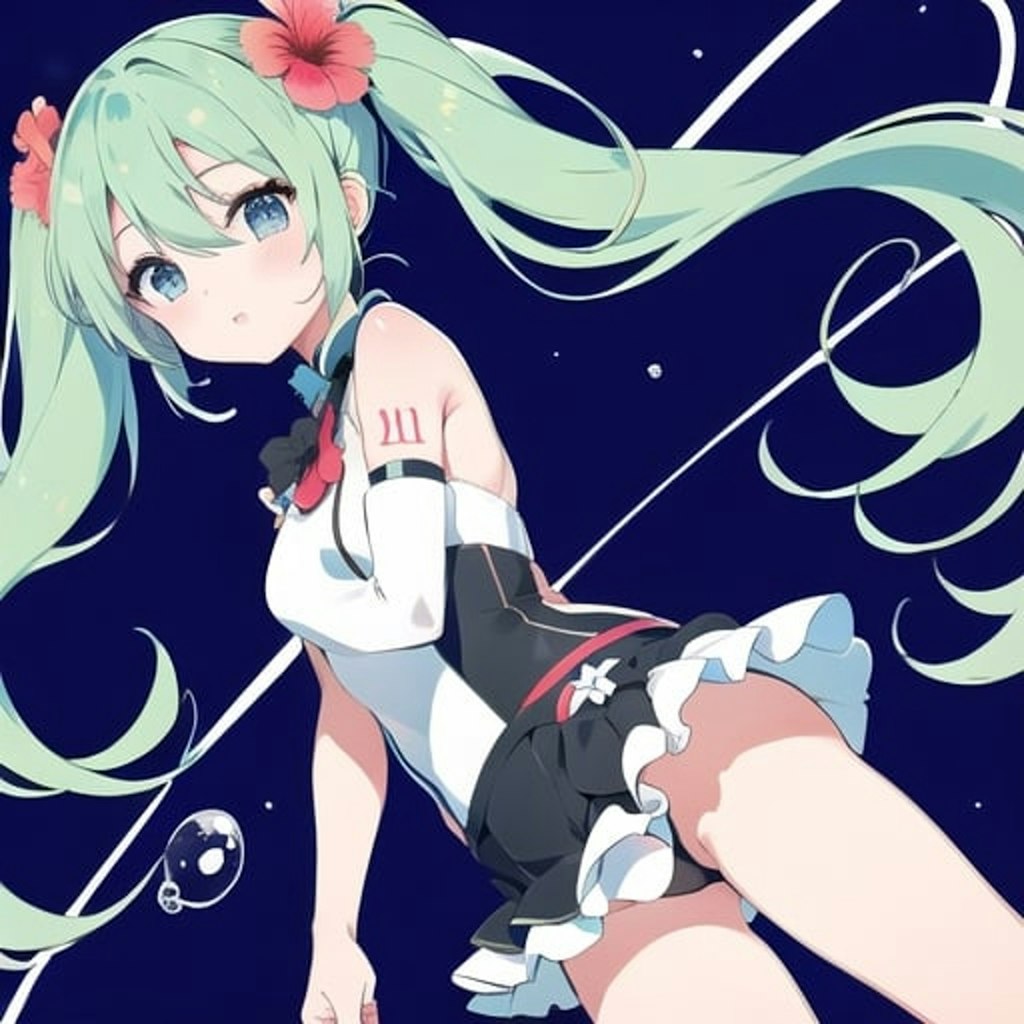 初音ミク　ヒラリ