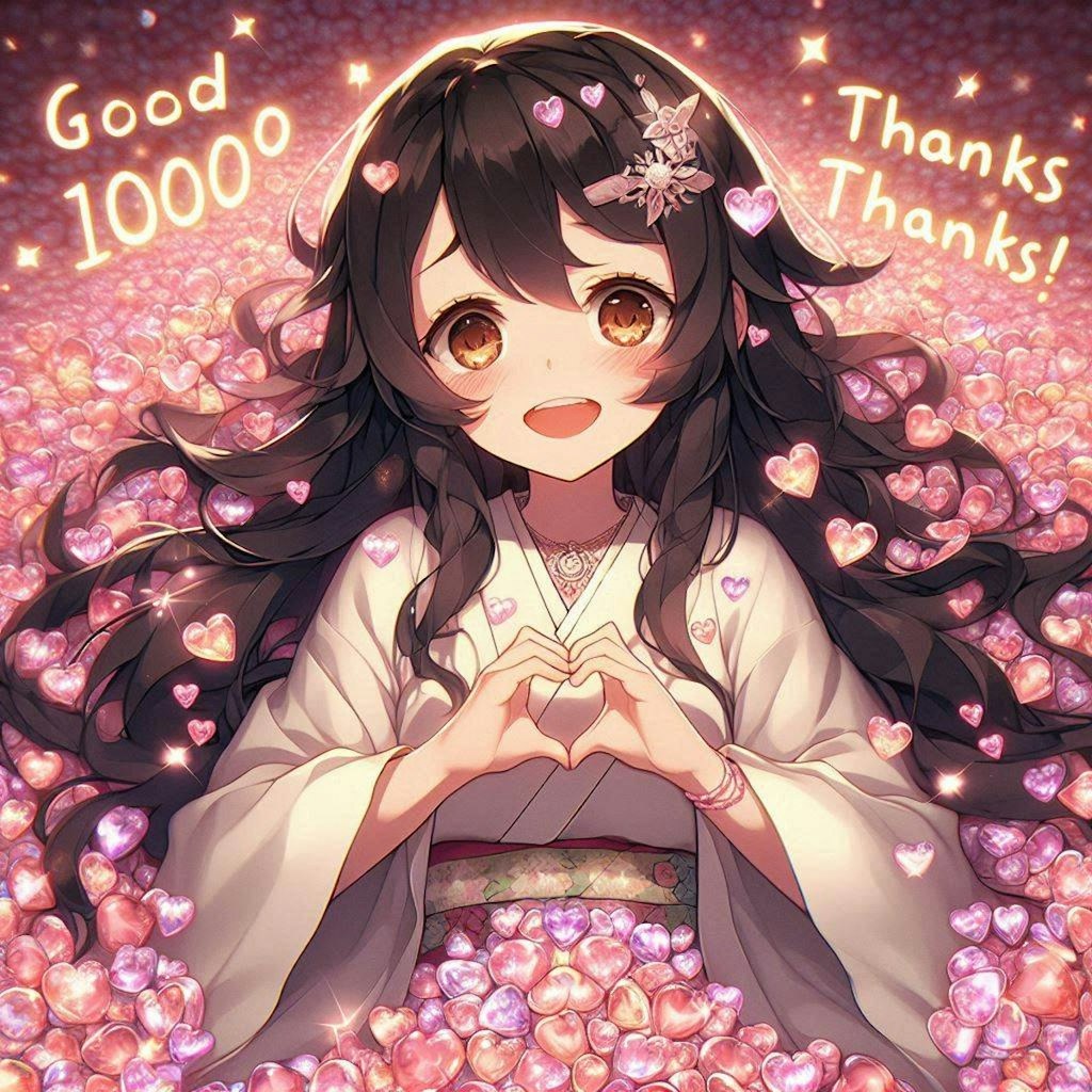 10000いいね、ありがとうございます