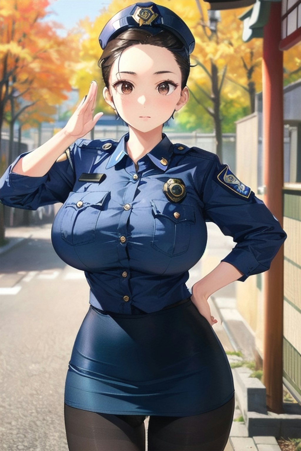 １８日の女性警察官