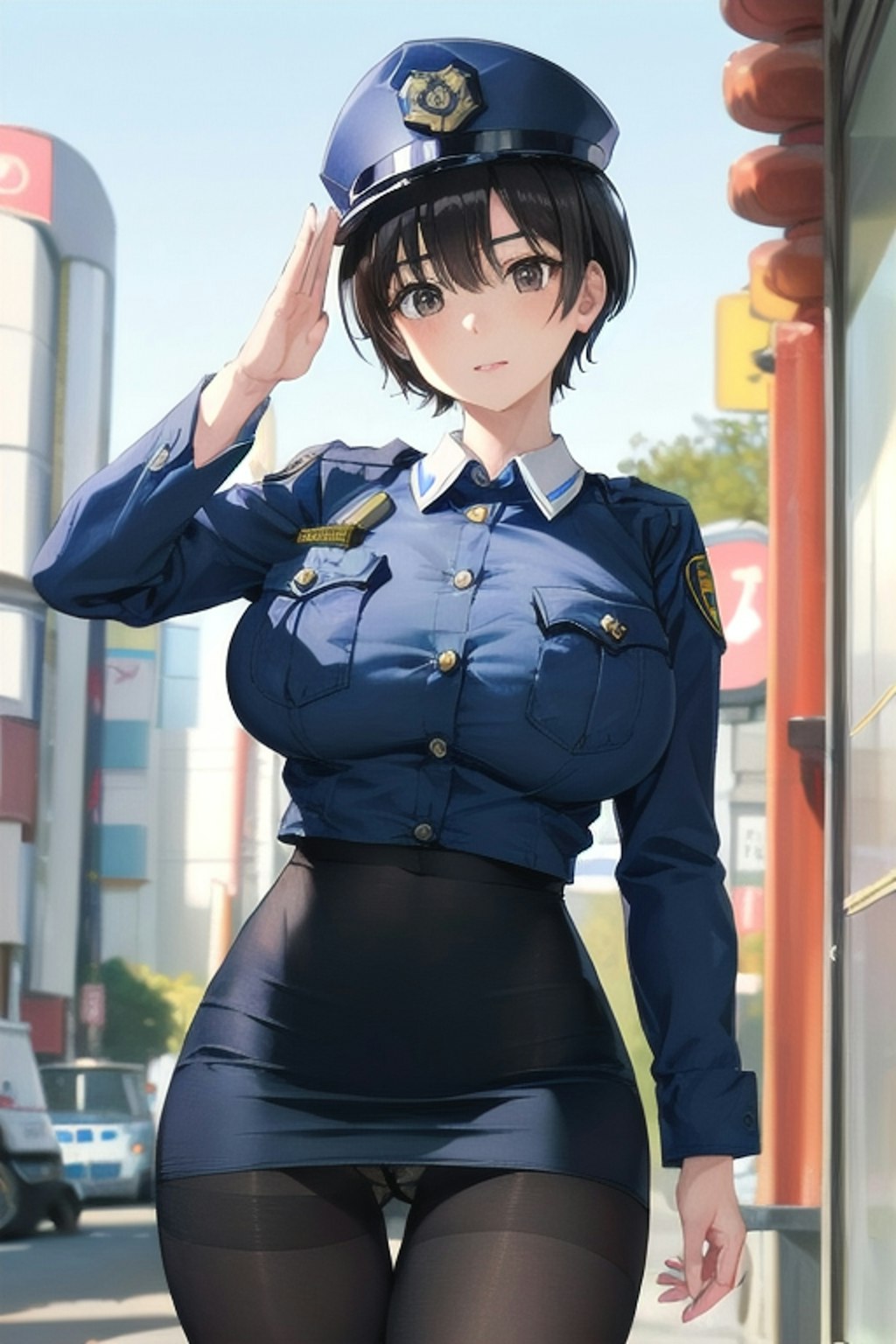 １８日の女性警察官