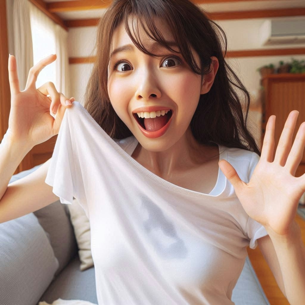 首の周りが汗くっさい！