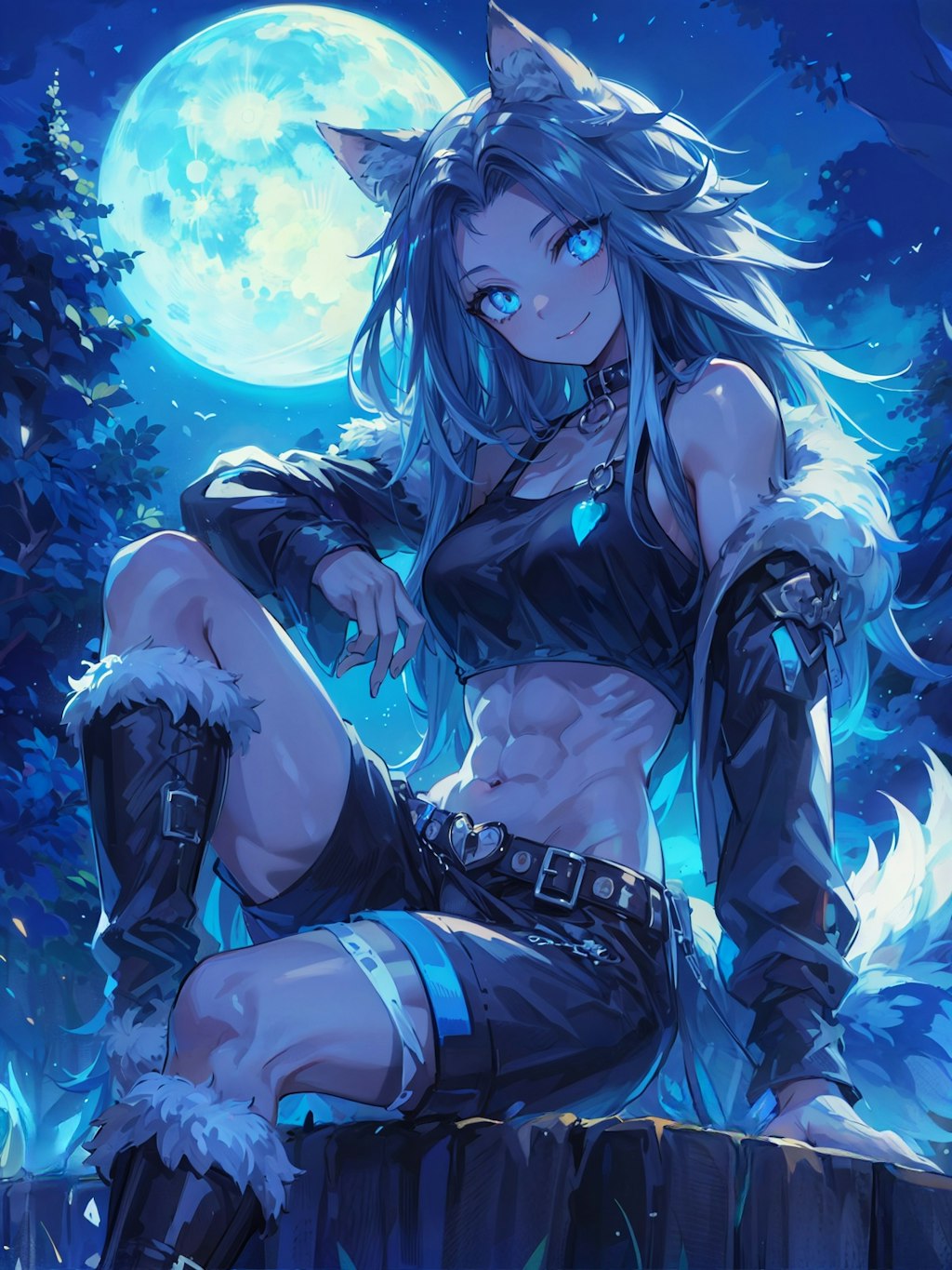 six-pack wolf girl