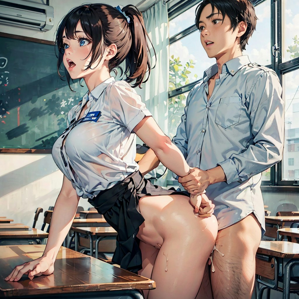 美人教師の放課後セックス♥