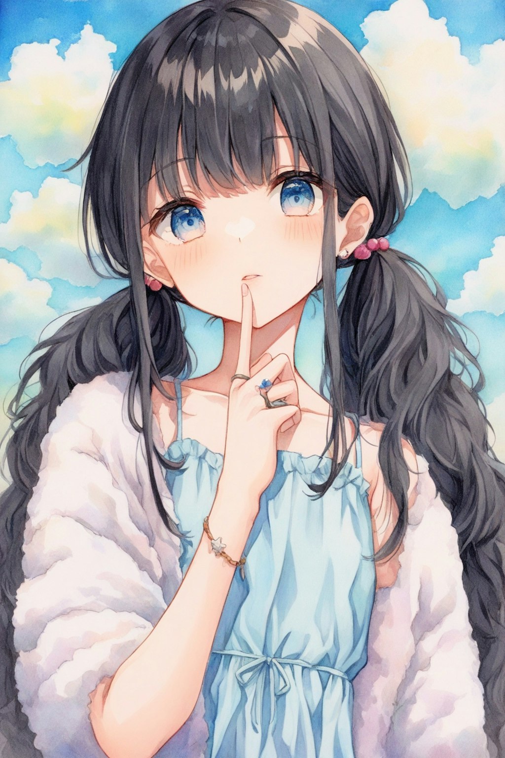 ふわふわローツインテール