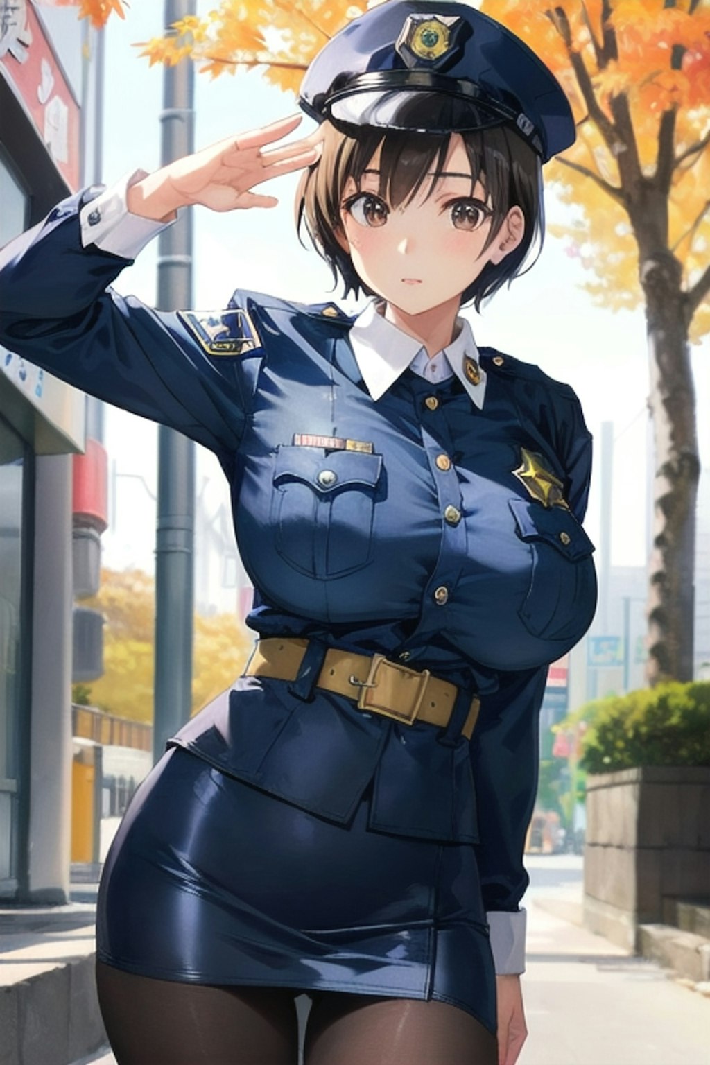 ３日の女性警察官