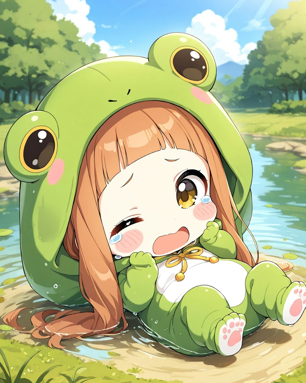 カエルがひっくり返る！！