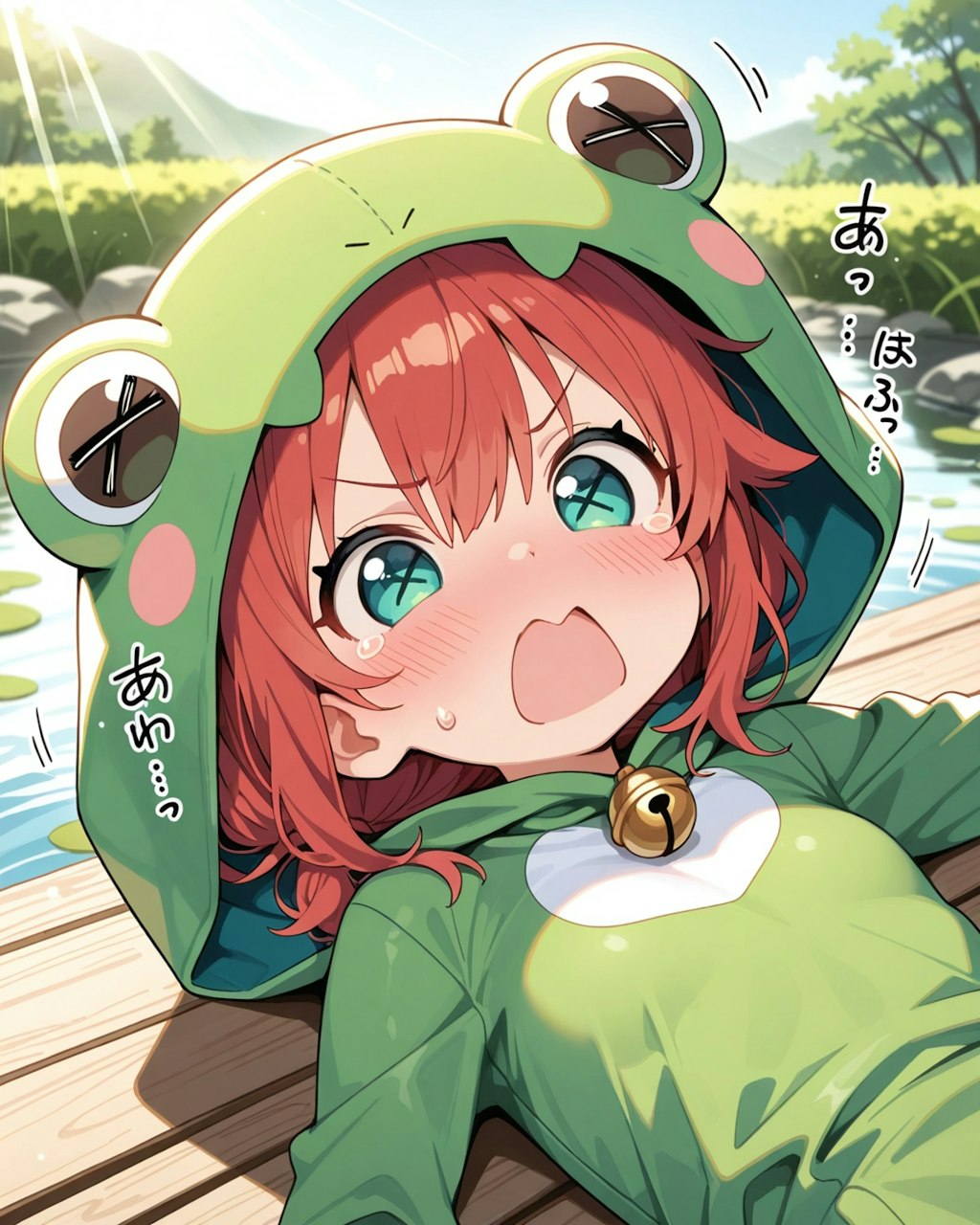 カエルがひっくり返る！！