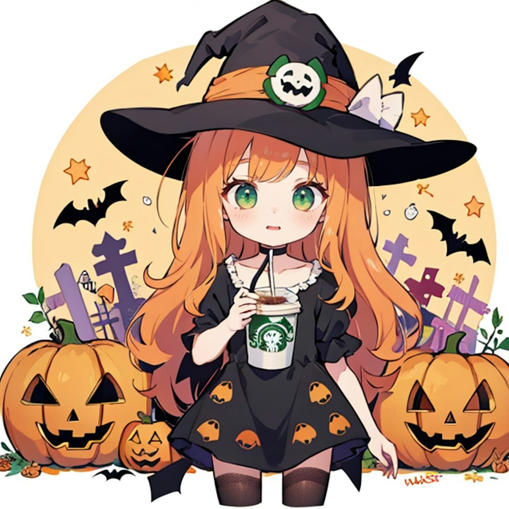 ハロウィンラテ