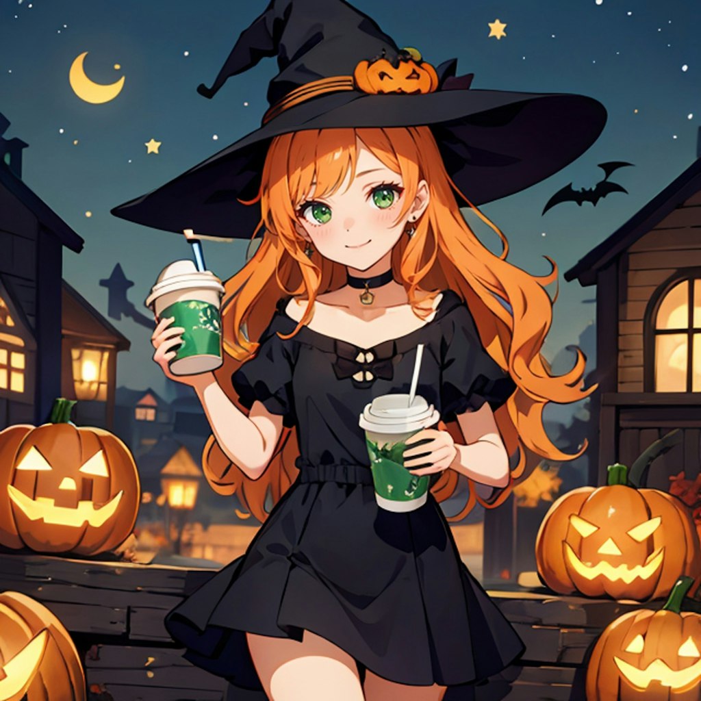 ハロウィンラテ