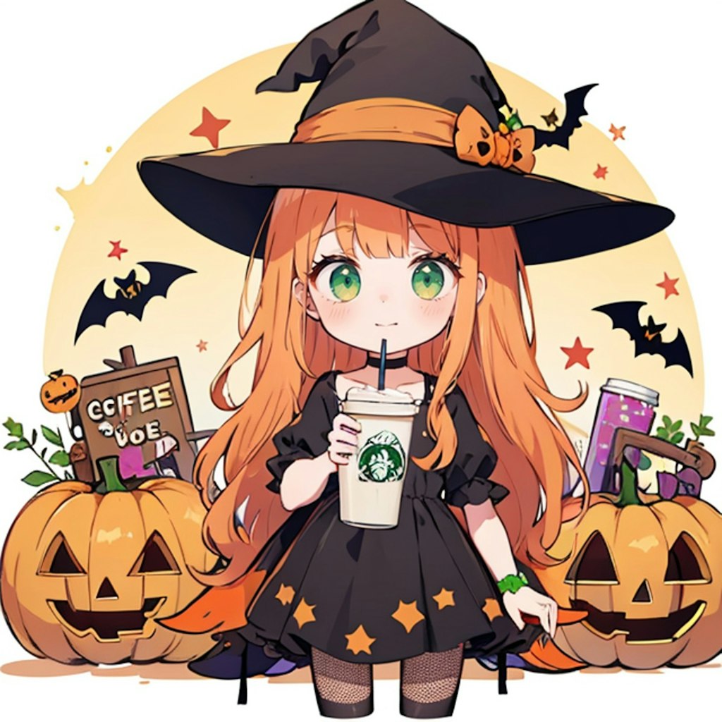 ハロウィンラテ