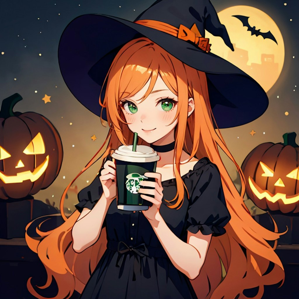 ハロウィンラテ