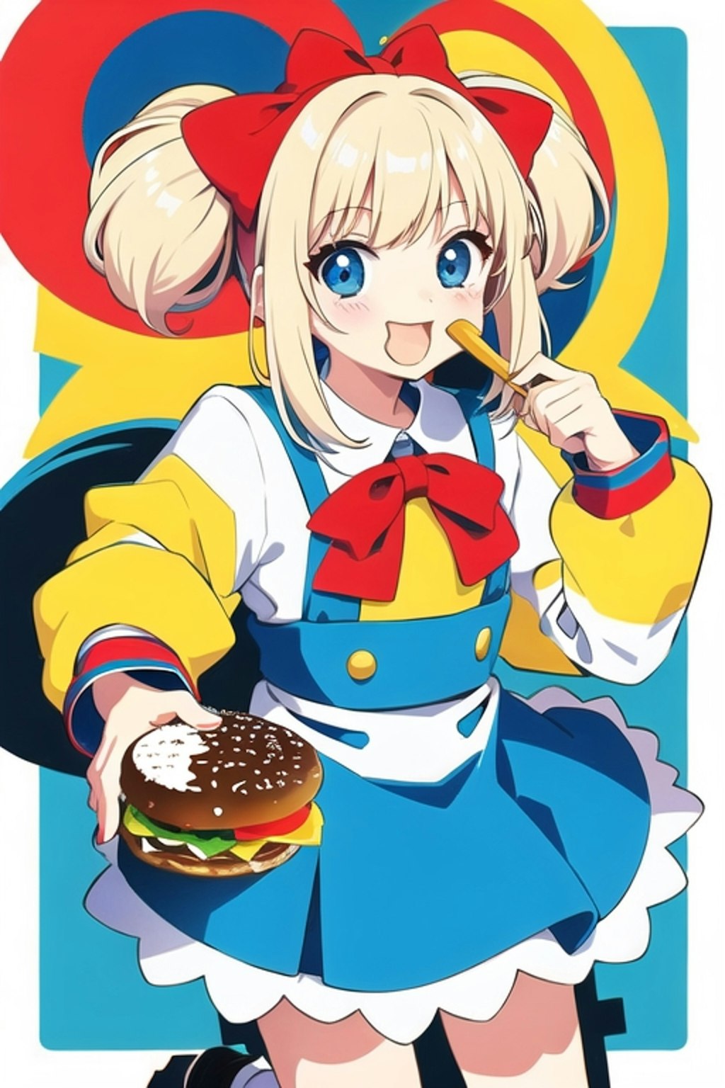 ハンバーガーたべよう！