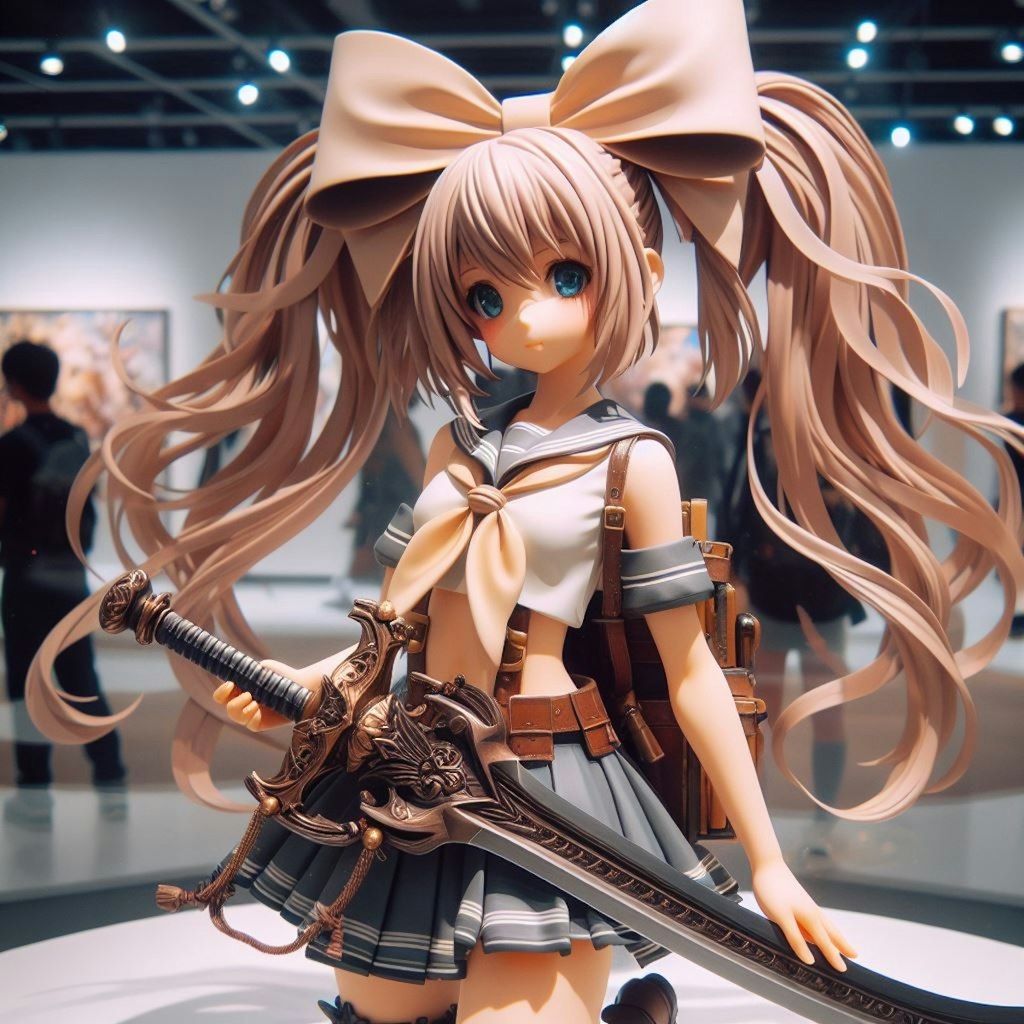 ファイナルファンタジー風のフィギュア展示会