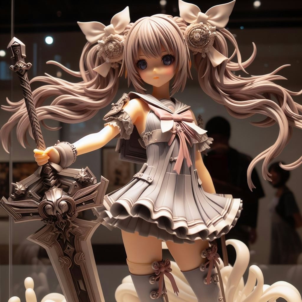 ファイナルファンタジー風のフィギュア展示会