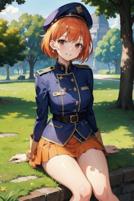（９２）橙髪ちゃん何かの制服