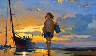 海の少女