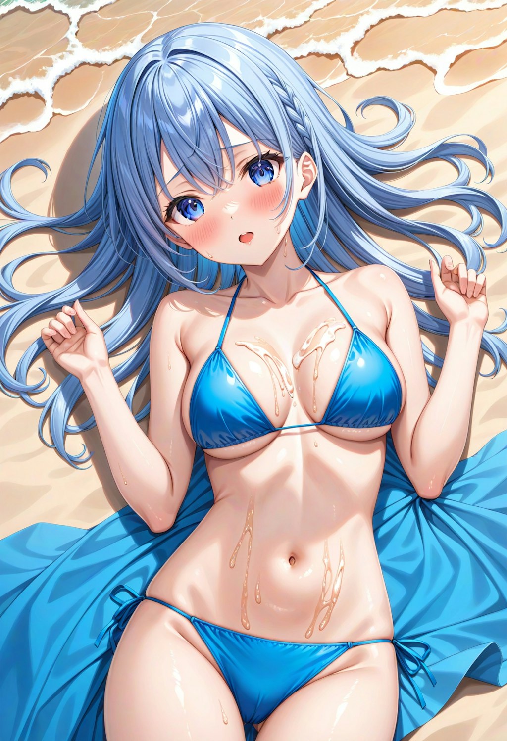 オイルを塗って貰いたい彼女🌊 She needs to be oiled