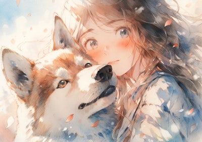 犬と少女