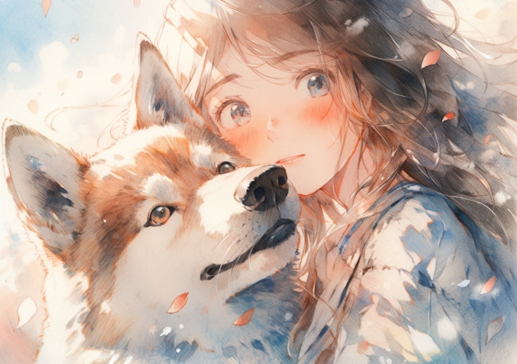 犬と少女