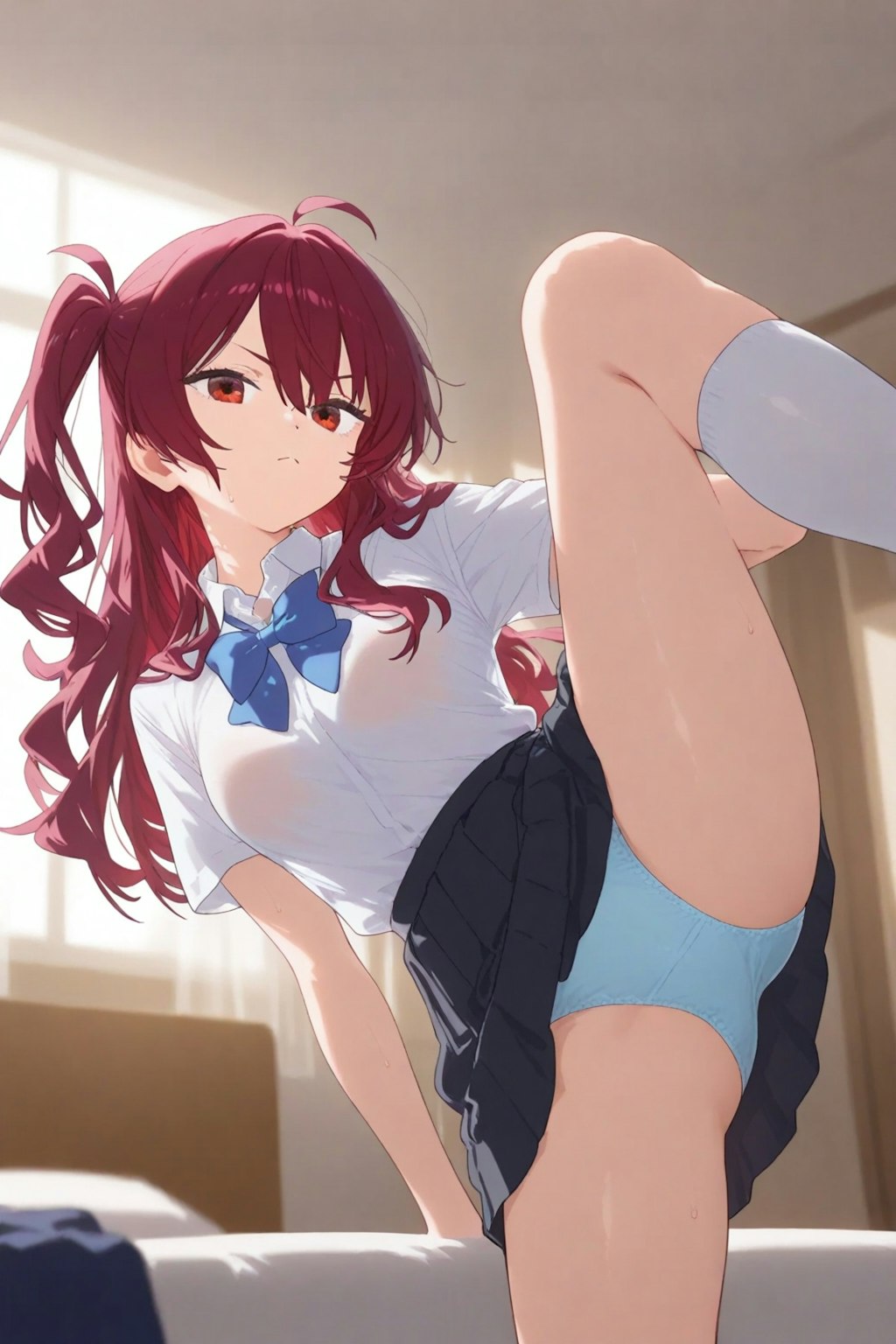 私のパンツ見て楽しいの…？