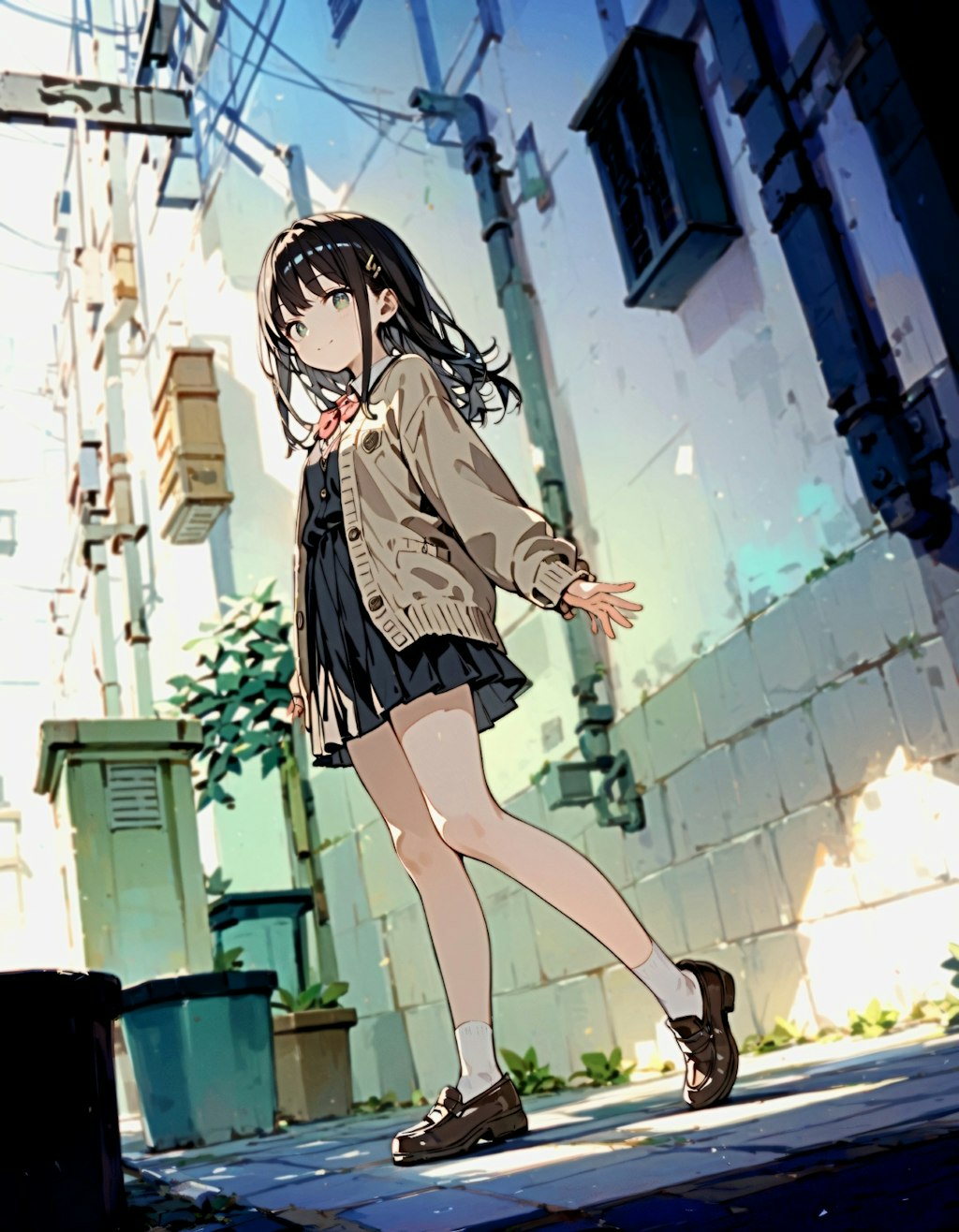 school_girl_on_the_alley