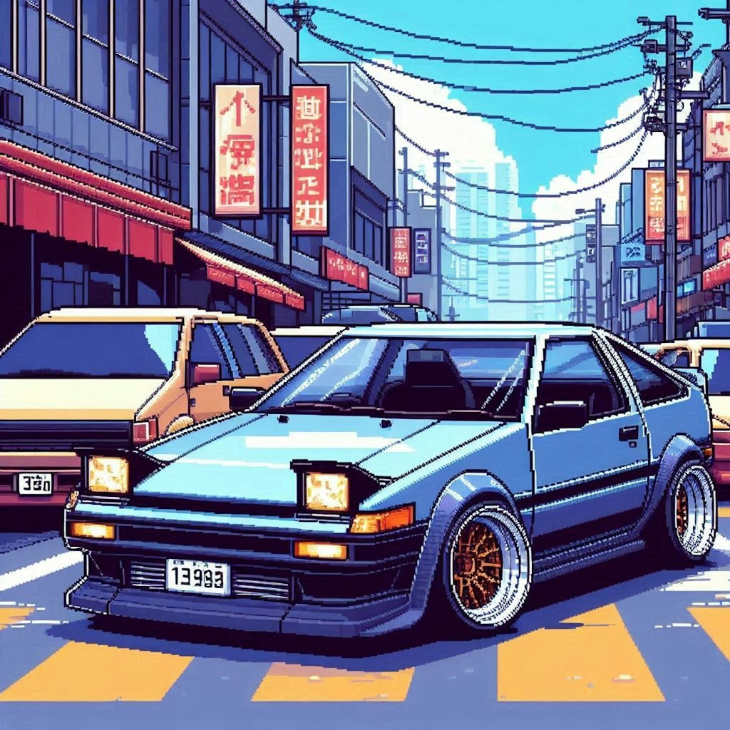 AE-86　ドット絵風