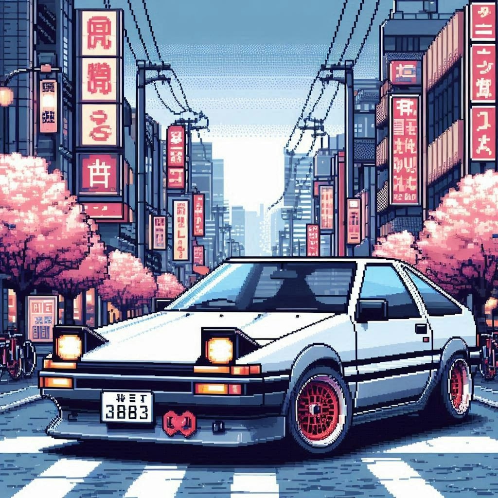 AE-86　ドット絵風