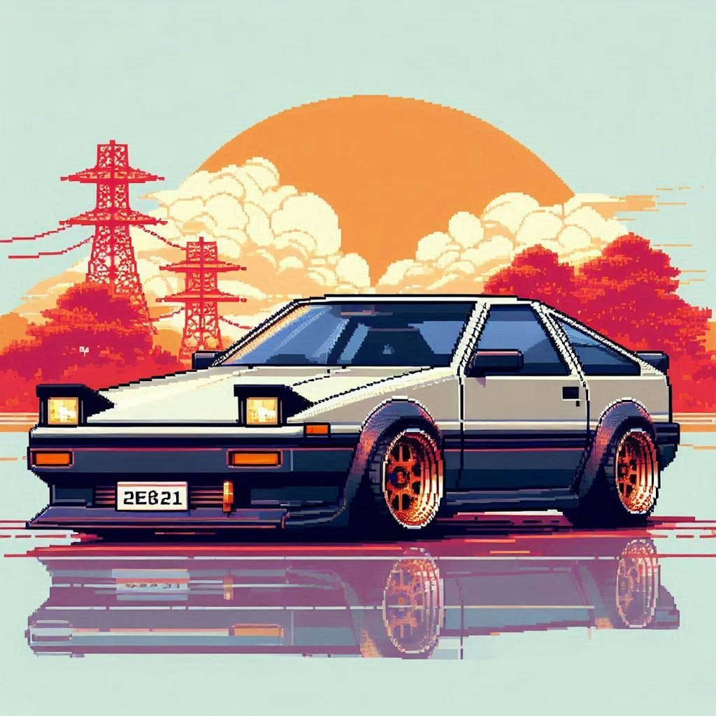 AE-86　ドット絵風