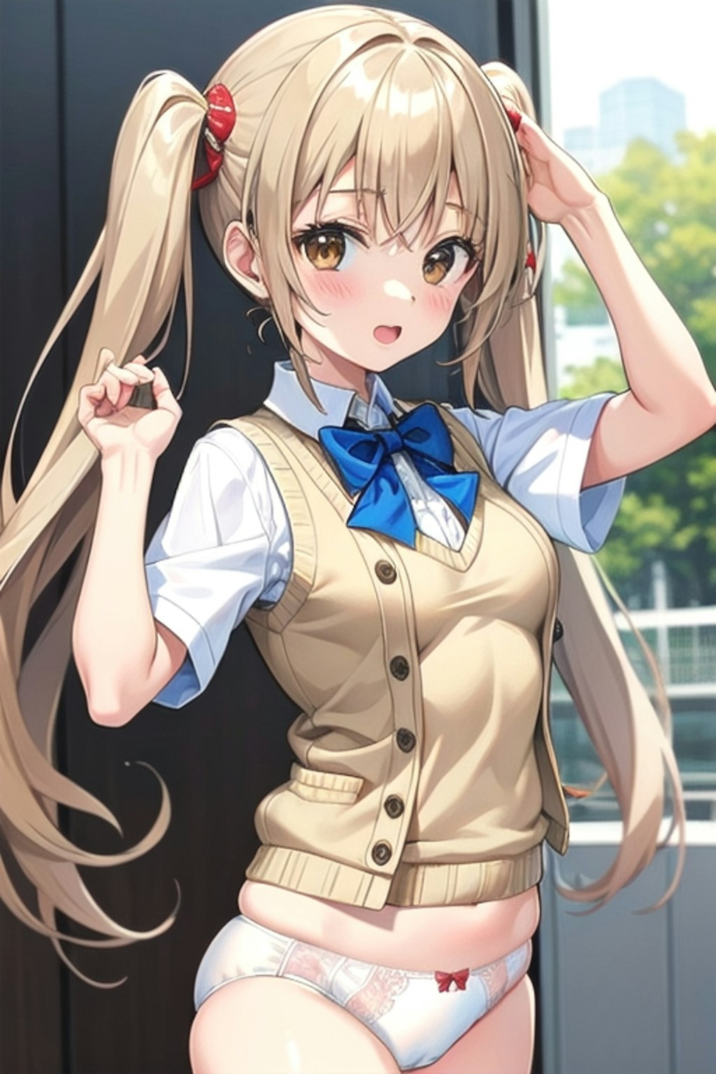 School twintails girl