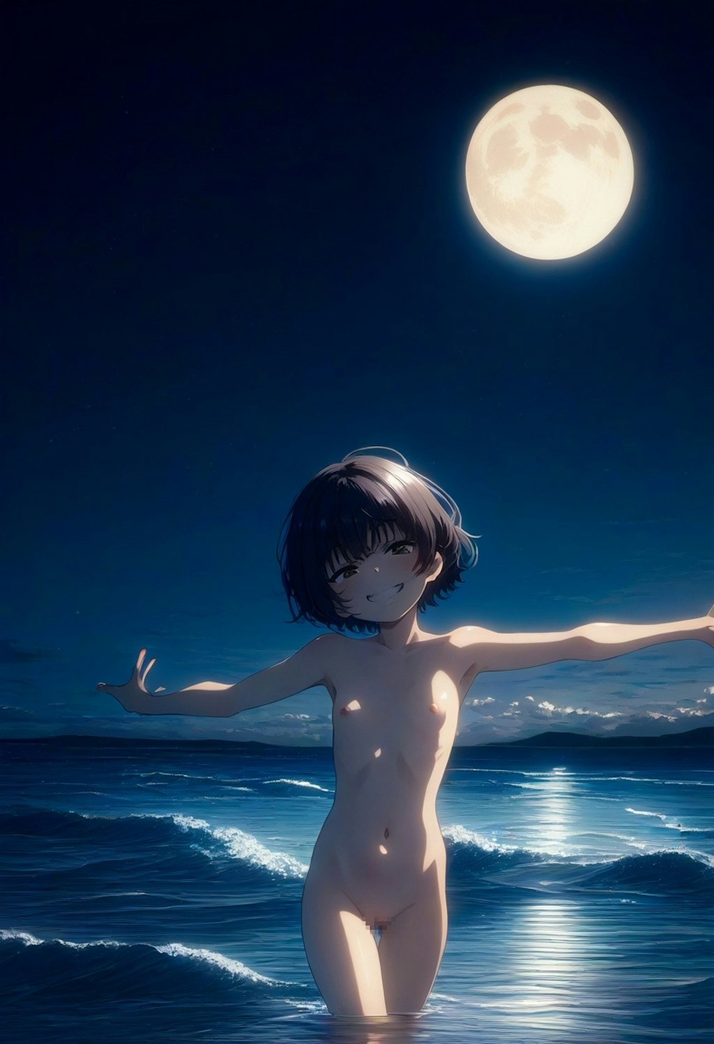 夜の海