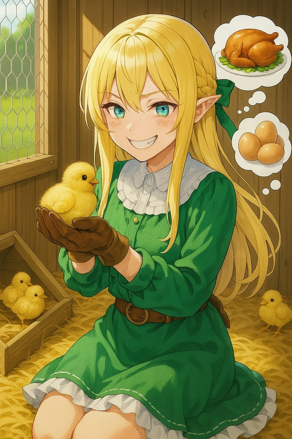 りっぱなニワトリになってや。