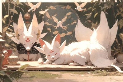 「白狐様」の祭壇